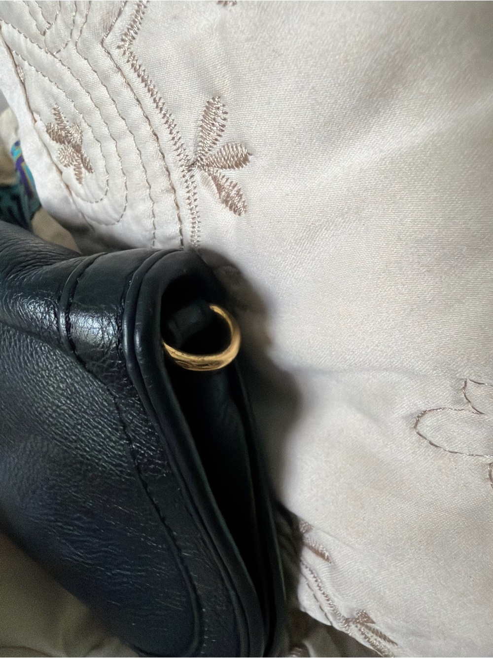 Tory Burch - Black Leather Crossbody with Gold Chain Strap - Picture 6 of 15
